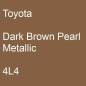 Preview: Toyota, Dark Brown Pearl Metallic, 4L4.